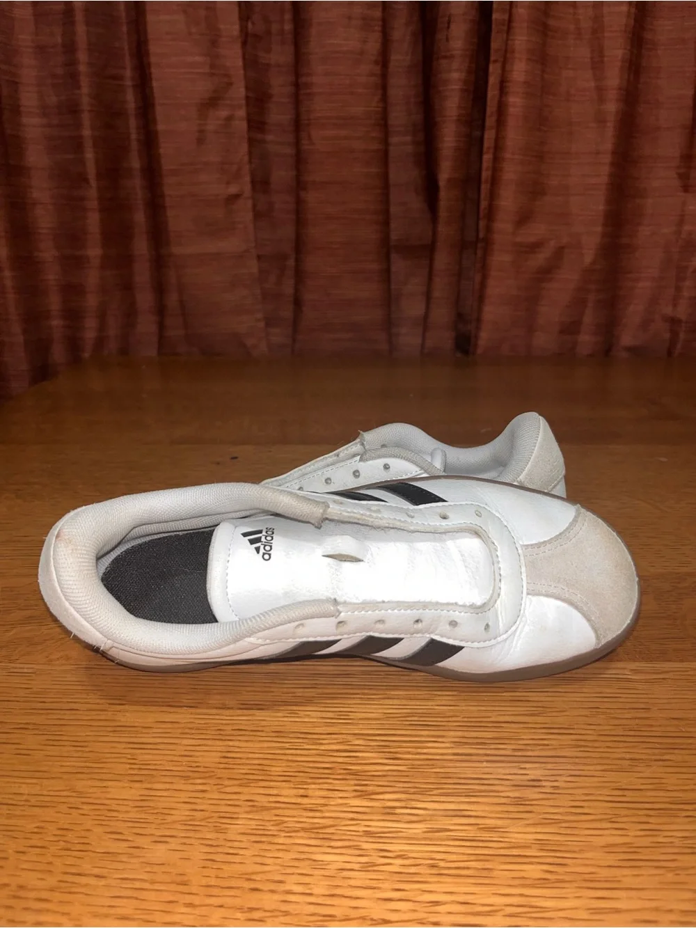Adidas Mens VL Court 3.0 ID9062 White Black Brown Sneaker Shoes Size 4